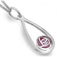 TEARDROP & MOTHER OF PEARL PENDANT 